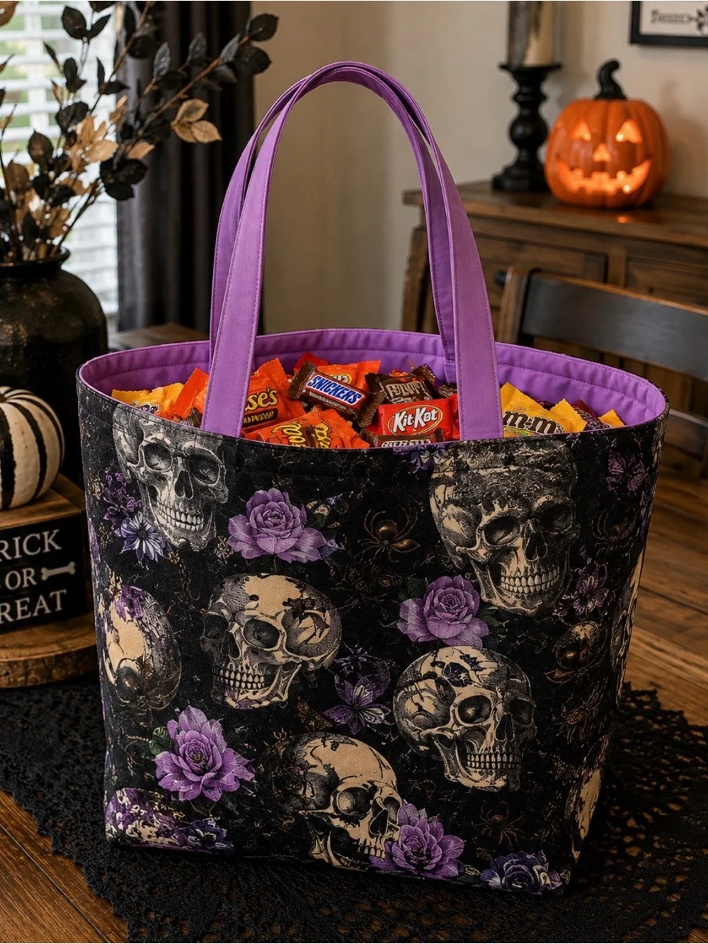 Handmade stylish purple